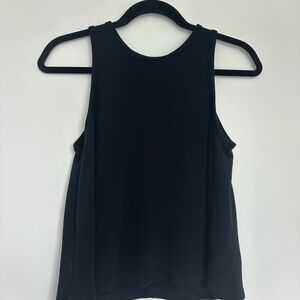 Lou & Grey Black Swing Tank Top Sleeveless Flowy Top Size S